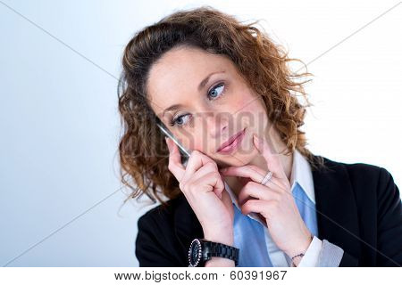 isolated portrait of a beautyful young executive women