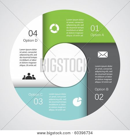Modern vector info graphic for business project
