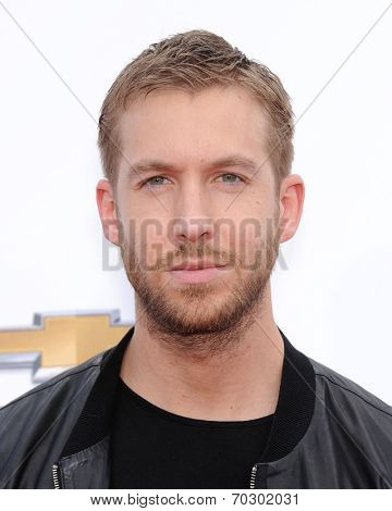 LAS VEGAS - MAY 18:  Calvin Harris arrives to the Billboard Music Awards 2014  on May 18, 2014 in Las Vegas, NV.                