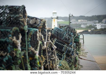 Fishing At St Ives Harbor