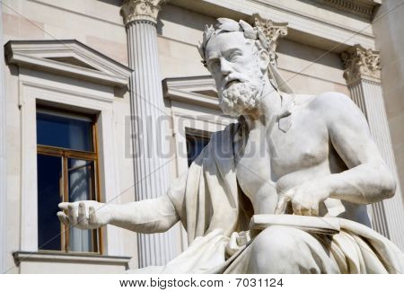 für das Parlament Wien Philosoph Statue Xenophanes