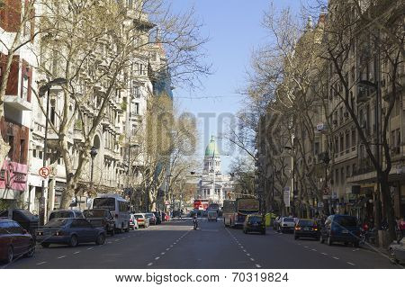 May Avenue In Buenos Aires.