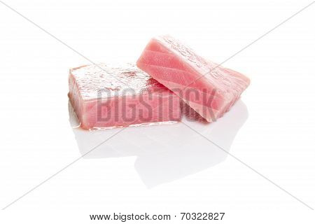 Tuna Fillet Isolated On White Background