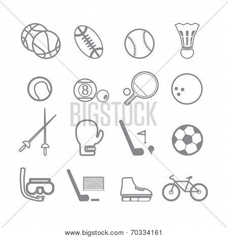 Sports Icons Line