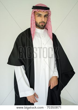 Arabic young sheikh posing