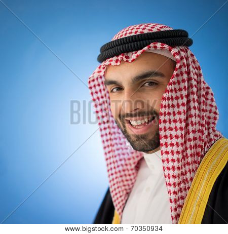 Arabic young sheikh posing