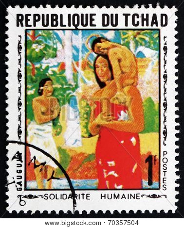Postage Stamp Chad 1969 Mother And Child, By Gauguin