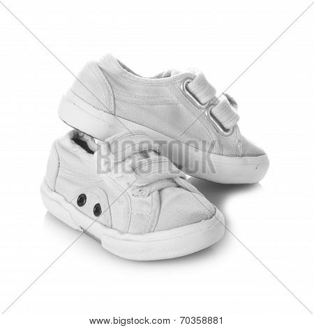 Sneakers Shoes For Kids Isolated On White Background