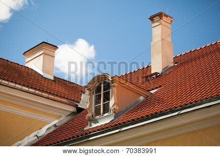 Rooftop in countryside