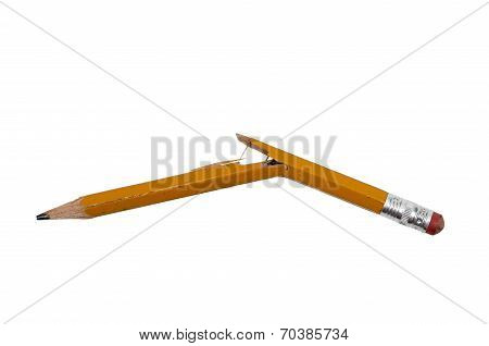 Pencil Broken From Stress