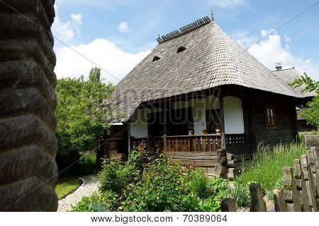 Old Romanian wooden house