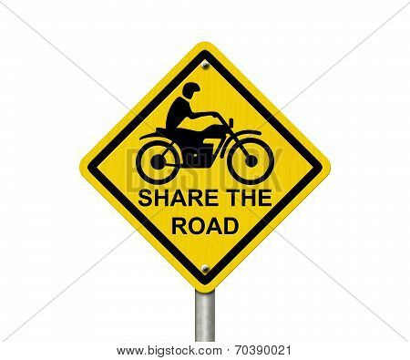 Share The Road Warning Sign