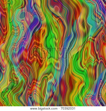art abstract colorful chaotic waves seamless pattern in Klimt style; background in  yellow, green, red, violet and blue colors