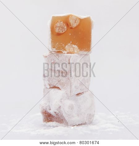 Traditional Turkish dessert, Turkish delight - Rahat Lokum