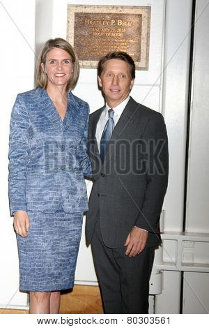 LOS ANGELES - JAN 14:  Colleen Bell, Bradley P. Bell as the  Bold and Beautiful Celebrates 7000th Show at a CBS Television City on January 14, 2015 in Los Angeles, CA