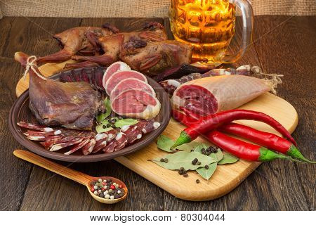 Dried  Meat Still Life