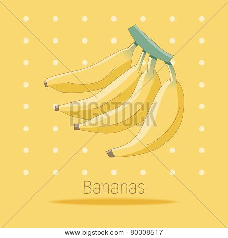 Bunch of ripe bananas