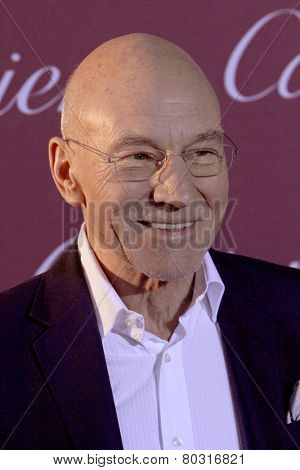 PALM SPRINGS, CA - JAN 3: Patrick Stewart arrives at the 2015 Palm Springs International Film Festival Awards Gala at the Palm Springs Convention Center on January 3, 2015 in Palm Springs, CA.