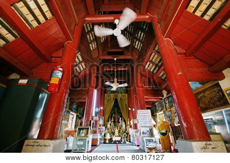 Temple In Northern Thailand.