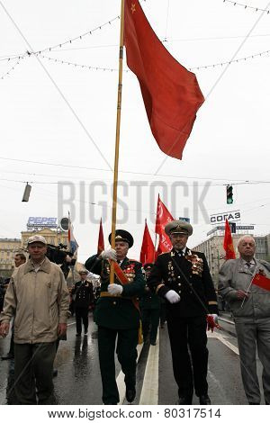 Procession Of Communists In Moscow