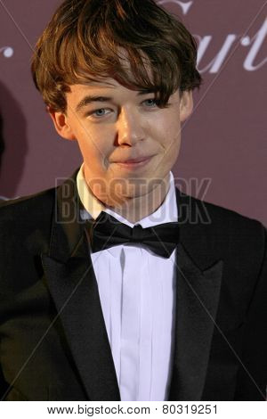PALM SPRINGS, CA - JAN 3: Alex Lawther arrives at the 2015 Palm Springs International Film Festival Awards Gala at the Palm Springs Convention Center on January 3, 2015 in Palm Springs, CA.