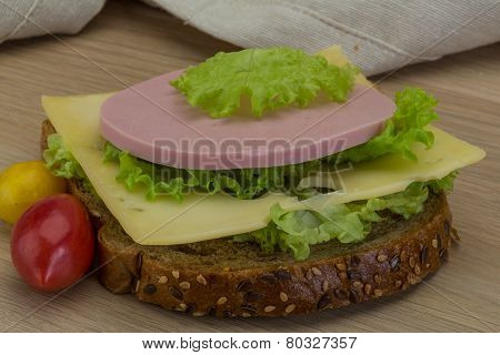 Sandwith With Ham And Cheese