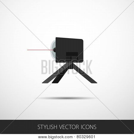 Vector Leveling In A Flat Style With Shadow.