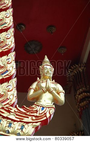 Deva Clasping Hands in Token of Worship