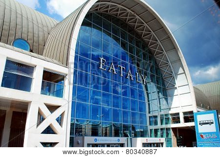 Roma Ostiense Railroad Station In Capital Of Italy