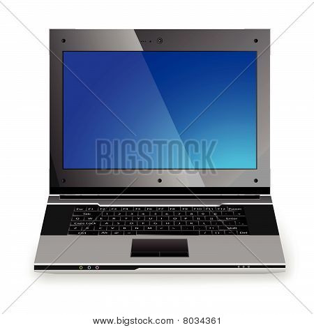 Stylish professional icon of the laptop