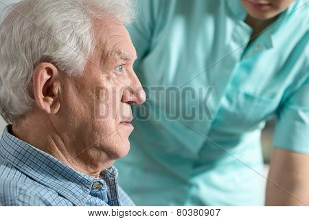 Close-up Of Worried Man