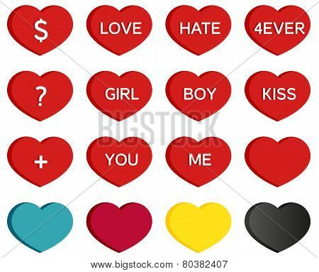 Collection Of 16 Heart Icons