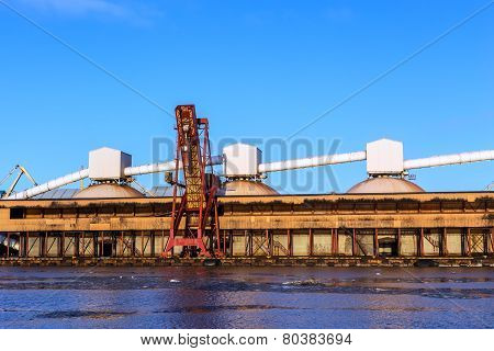Terminal Fragment Of The Potassium Salt In The Ice-free Port Of Ventspils