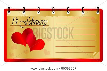 Valentine calendar