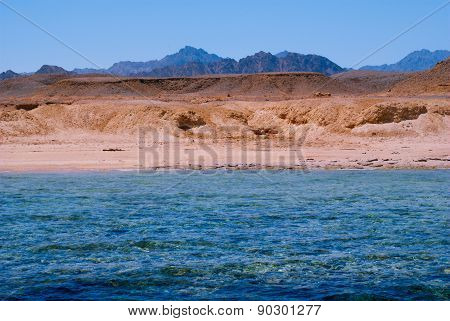 View Of The Red Sea And Coast Sinai, Egypt