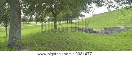 Florida park under the hill