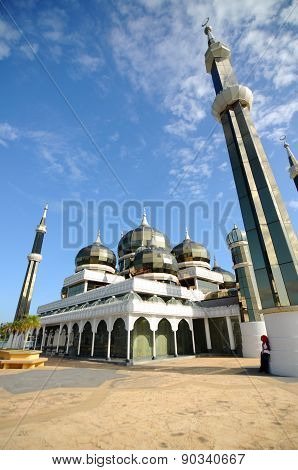 The Crystal Mosque or Masjid Kristal  in Terengganu, Malaysia