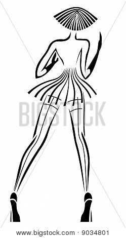 ストッキングのセクシーな女の子