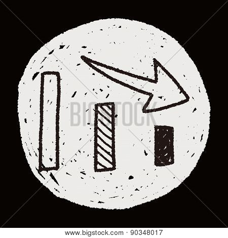 Chart Infograp;hic Doodle Drawing