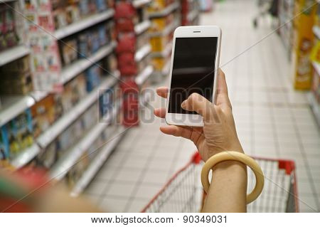 Using Mobile Phone In Market
