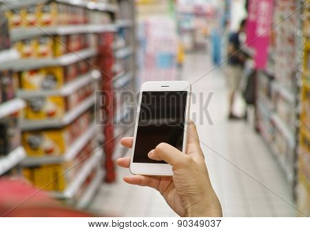 Using Mobile Phone In Market
