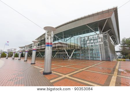 Dorasan Railway Station In Dmz, South Korea.