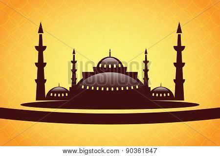 Vector Mosque Welcome Ramadan