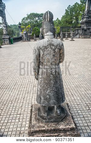 Tomb of Khai Dinh emperor in Hue, Vietnam.