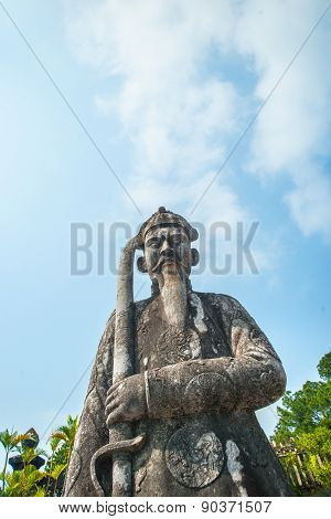 Tomb of Khai Dinh emperor in Hue, Vietnam.