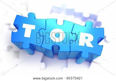 TOR - White Word on Blue Puzzles.