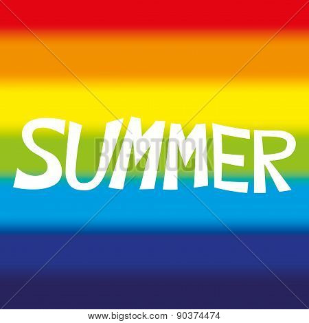 Vector sign. Summer.