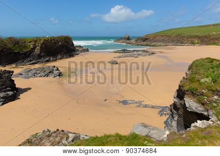 Trevone Bay North Cornwall England UK near Padstow and Newquay and on the South West Coast Path in s