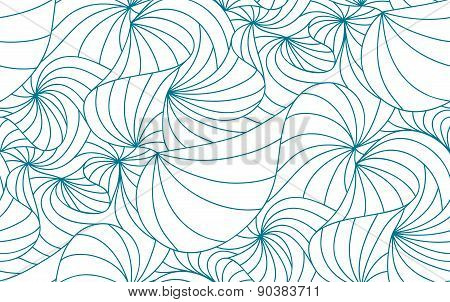 Seamless wave background of doodle drawn lines