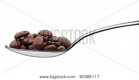 Spoonfull Of Coffee Beans